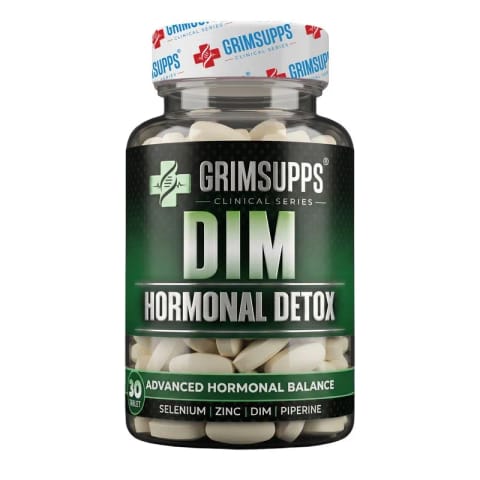 قرص Grimsupps DIM Calcium D-Glucarate Zinc Selenium و عصاره‌های گیاهی ۳۰ عددی