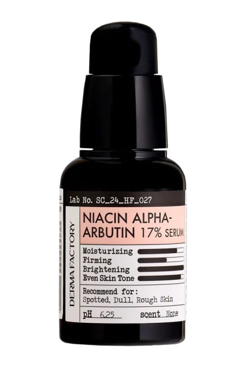 DERMA FACTORY سرم روشنکننده پوست لکدار و مات حاوی Niacinamide و Alpha Arbutin