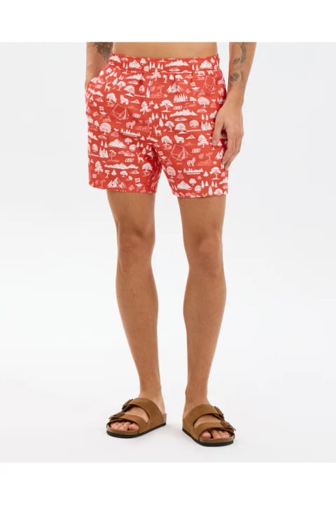 SKECHERS M 7 Inch Swimshort مردانه قرمز شورت دریا S2610132-0120