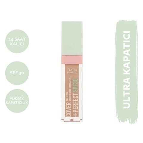 Show by Pastel Cover+Perfect Concealer SPF30 Ultra Kapatıcı 306 Caramel