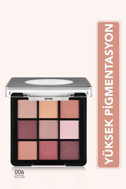 Flormar پالت سایه چشم مات و براق کرمی - Eye Shadow Palette - 006 Felt Cute...