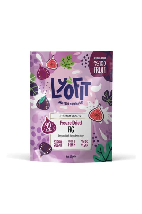 Lyofit Food انجیر خشک شده به روش انجمادی ۲۵ گرمی ۱ عددی