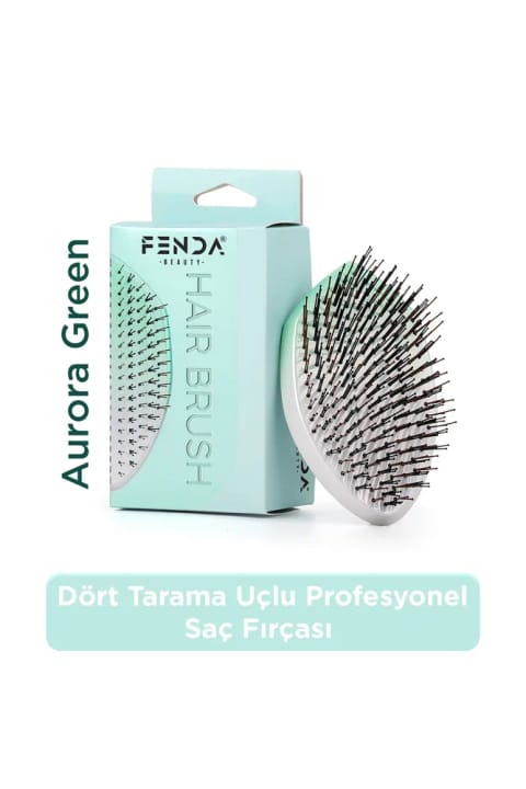براش موی بیضی سبز ۴ ردیفه حرفهای Fenda FNDFPRO00002GR