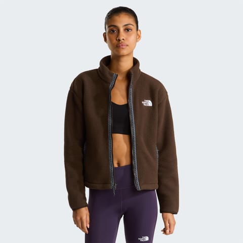 پولار تمامزیپ زنانه The North Face Fleeski قهوهای