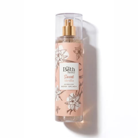 اسپری بدن Sweet Vanilla برند THE BATH FACTORY 200 میلی‌لیتر