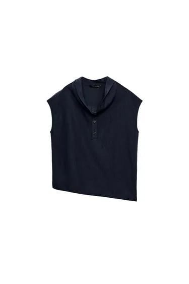 Zara ZW Collection پیراهن ترکیب کتان