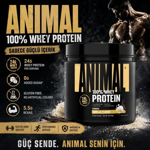پروتئین وی Animal Universal ۴۵۴ گرم - وانیلی