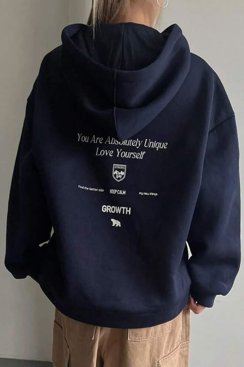 سویشرت اورسایز uyguntarz مدل Calm چاپی