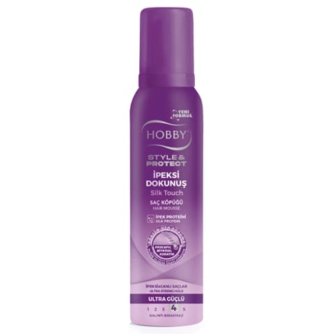 Hobby Style & Protect فوم مو با لمس ابریشمی ۱۵۰ میلیلیتر