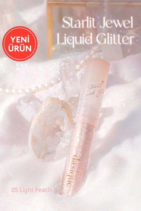 dasique Starlit Jewel Liquid Glitter (شماره 05 Light Peach)