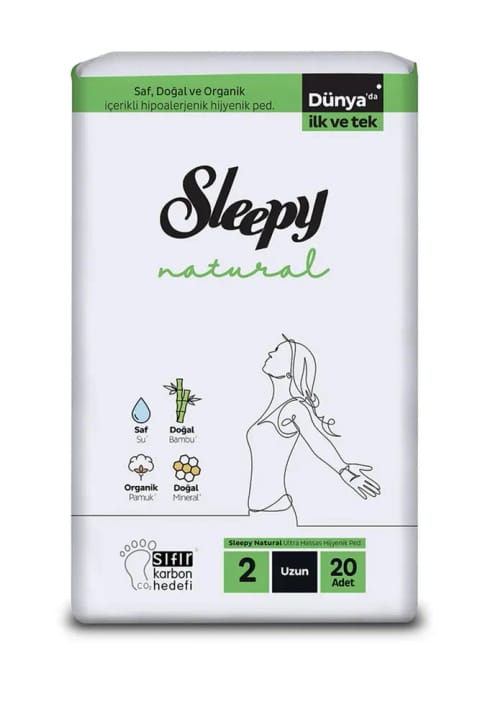 Sleepy Natural اولترا حساس نوار بهداشتی بلند ۴۰ عددی