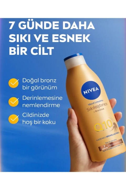 NIVEA Q10 سفتکننده و برنزهکننده لوسیون بدن ۲۰۰ میلیلیتر