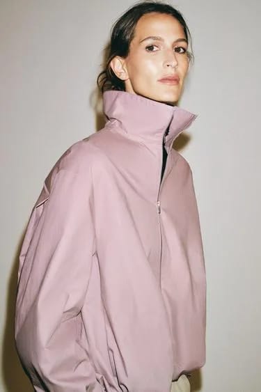 Zara ZW Collection کت یقه ایستاده