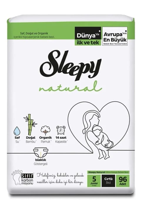 Sleepy Natural پوشک بچه سایز 5 (سنیور) 96 عددی