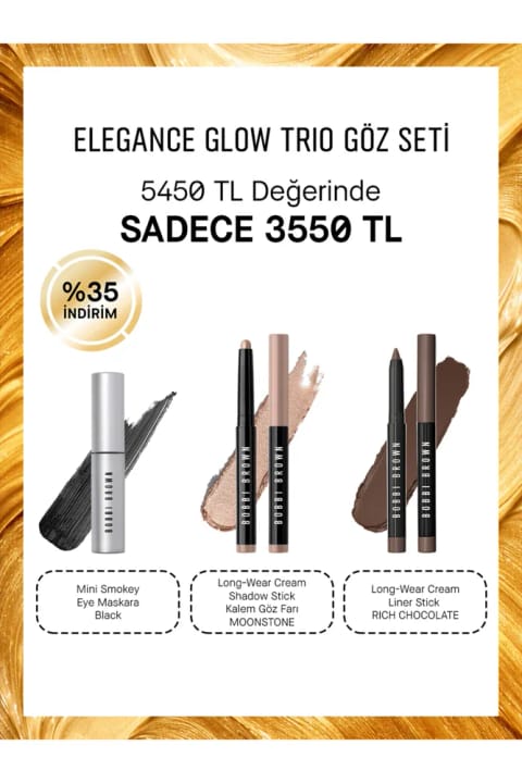 BOBBI BROWN ست سه‌تکه درخشش ظریف چشم