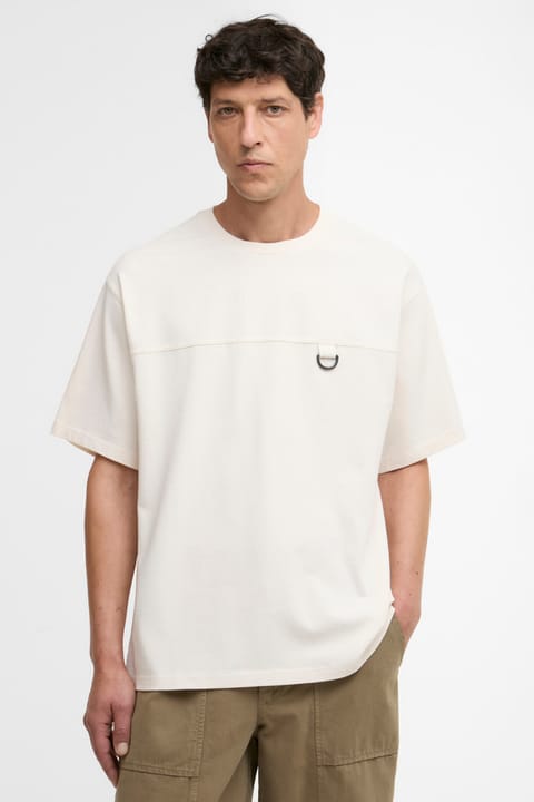 تی‌شرت اورسایز Barbour Ardgill BE13 رنگ Neutral