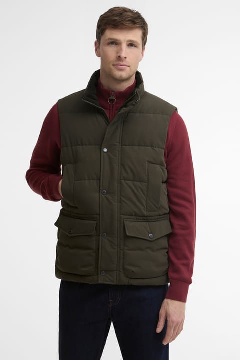 جلیقه باربور Lonnen SG92 رنگ Dark Sage