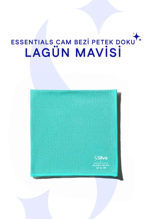 Silva Ultrafiber Essentials دستمال شیشه پتویی (35x35) آبی لگون