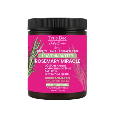 True Bee Rosemary Leave-In Butter نرمکننده مو بدون آبکشی ۲۲۰ میلیلیتر