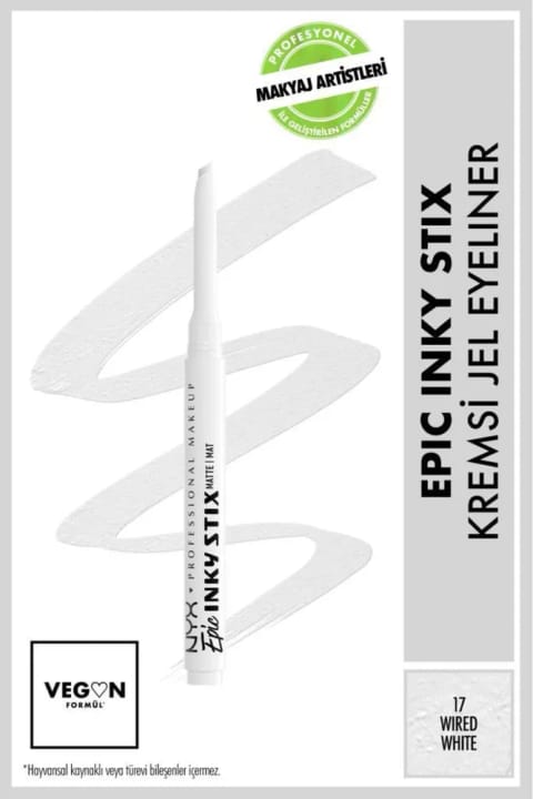 خط چشم ژلی NYX Professional Makeup Epic Inky Stix - 17 Wired White