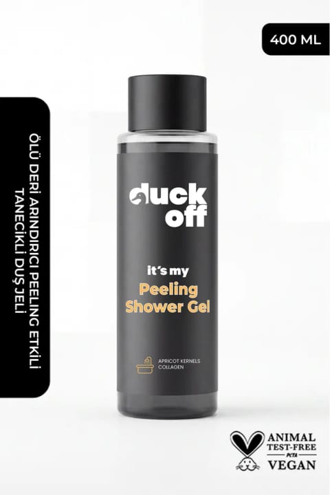 Duck Off ژل دوش لایهبردار با کلاژن و هسته زردآلو / It's M...