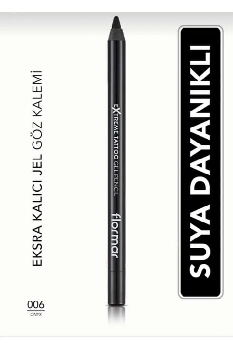 مداد چشم ژلهای ضدآب فلورمار (مشکی) - Extreme Tattoo Gel Pencil