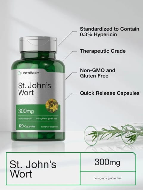عصاره گیاهی St John's Wort هورباخ ۳۰۰ میلی‌گرم ۱۲۰ کپسول