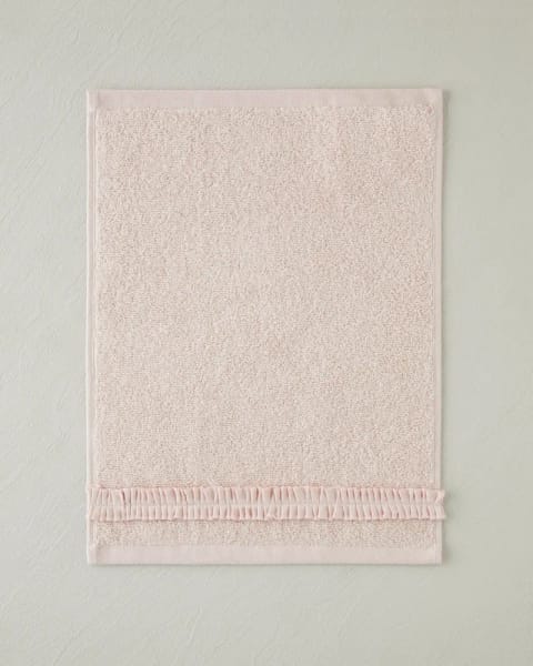 حوله دستی ۱۰۰٪ پنبه Soft Ruffle ۳۰×۴۰ سانتی‌متر پودر