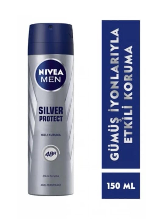 NIVEA دئودورانت سیلور پروتکت مردانه ۱۵۰ میلی‌لیتر