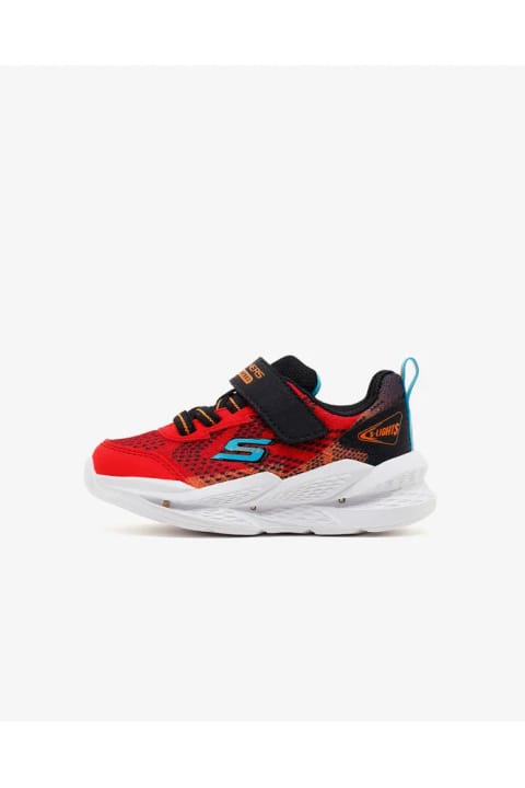 SKECHERS METEOR-LIGHTS 2.0 کفش ورزشی چراغ‌دار پسر بچه‌های کوچک قرمز/مشکی