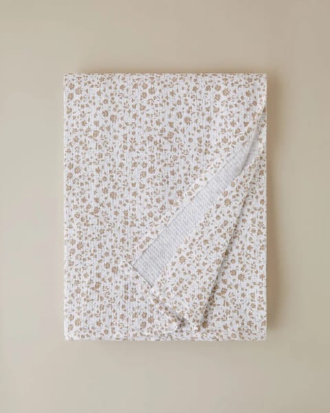 پتو تکی طرح Floral Trail 150x220 سانتی‌متر بژ