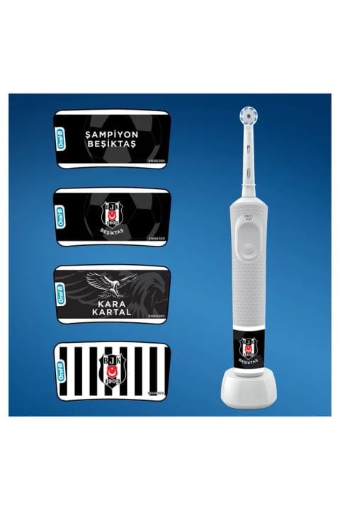 Oral-B D100 شارژی + بسته هواداری Gillette Blue3 بشیکتاش