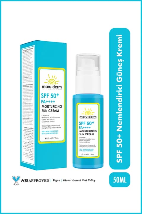 کرم ضدآفتاب مرطوبکننده Maru.Derm SPF 50+ PA++++ | با فیلترهای نسل جدید کرهای