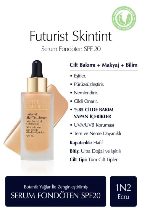 فونداسیون سرم Estee Lauder Futurist SkinTint حجم 30ml - SPF20 رنگ: 1N2 Ecru