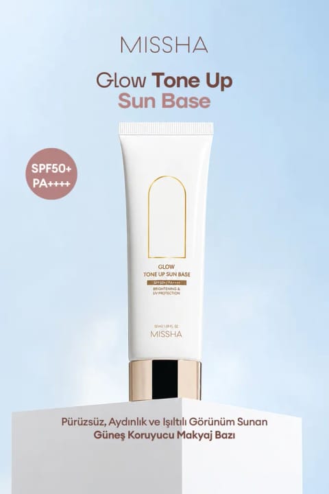 میسا پرایمر آرایشی ۵۰ میلیلیتری Glow Ton با ظاهری صاف، روشن و درخشان