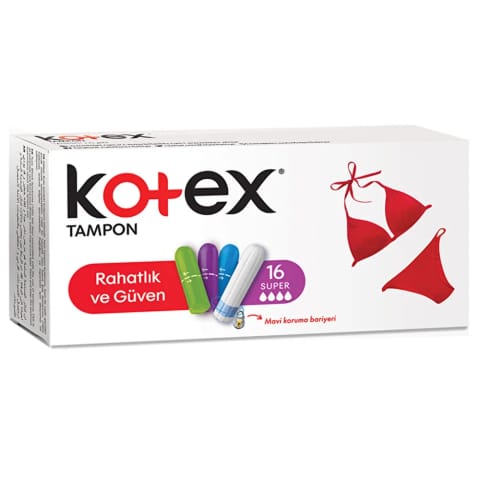 Kotex تامپون سوپر ۱۶ عددی