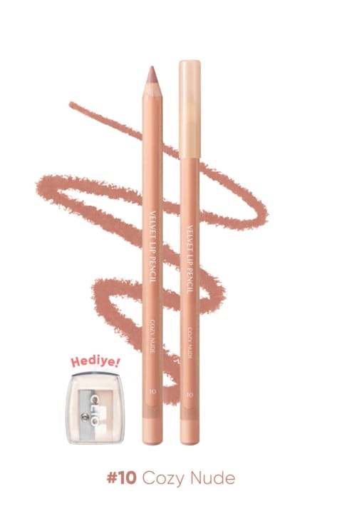 مداد لب CLIO با فرمول کرمی و تراش همراه — 10 Cozy Nude