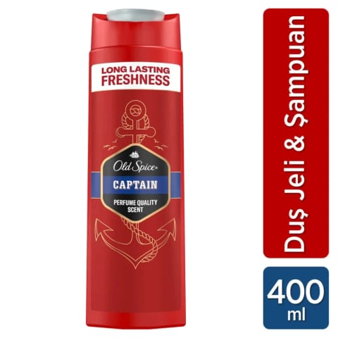 Old Spice Captain دوش ژل و شامپو بدن مردانه 400 میلی‌لیتر