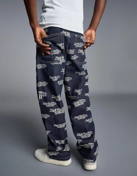 Jacquard jeans