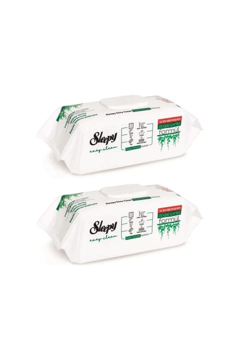 Sleepy دستمال تمیزکننده سطح 100 عددی سفید صابونی 200 عددی