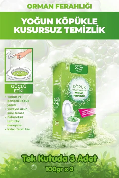 SEZY HOME اسپری فوم توالت طراوت جنگل | اثر کف غلیظ و نشاتگرفته از طبیعت...