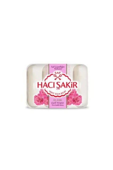 Hacı Şakir 1 عدد صابون زیبایی کلاسیک گل‌درمانی 4×70 گرم