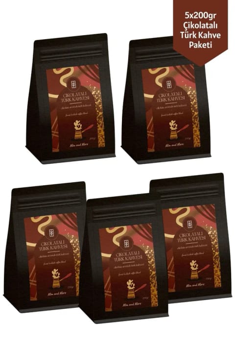 Mim and More 5x200 گرم قهوه ترک شکلاتی