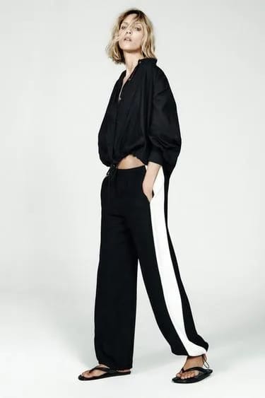 شلوار ساروئل ZW Collection با راه‌های کناری