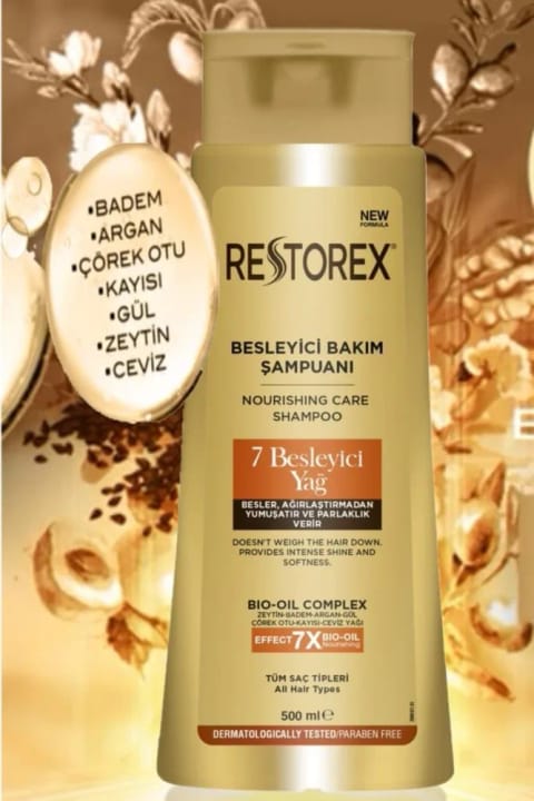 شامپوی مغذی و مراقبتی روغن Restorex 7 حجم 500 میلی‌لیتر سری ویژه
