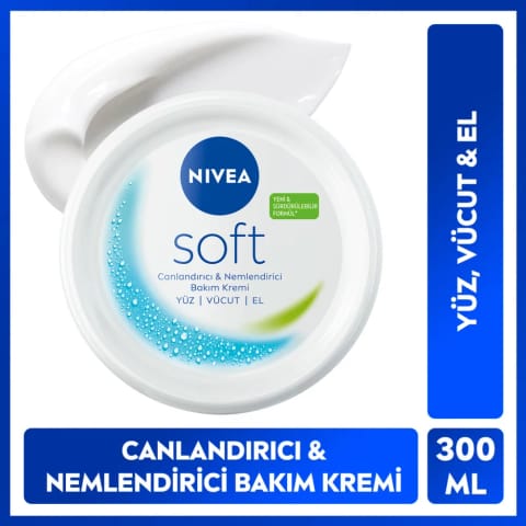 NIVEA Soft مرطوبکننده و محافظ 300 میلیلیتر