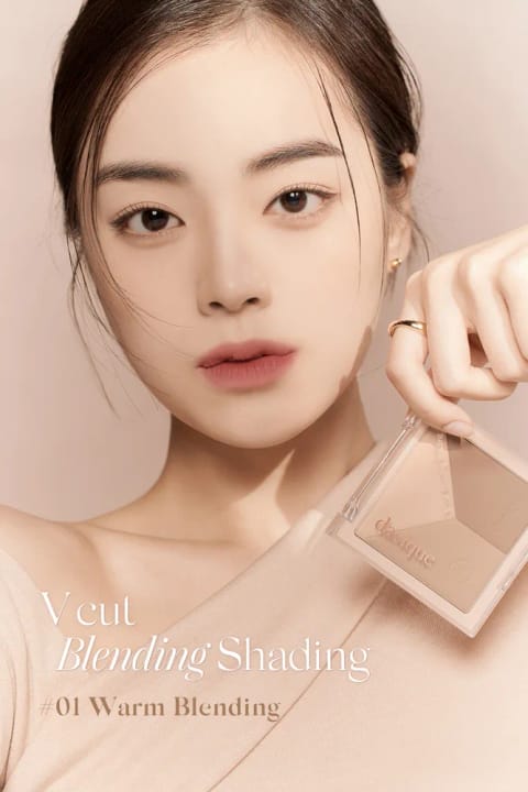 پالت کانتور سهرنگ V Cut Blending Shading dasique با سایهپردازی طبیعی — 01 Warm