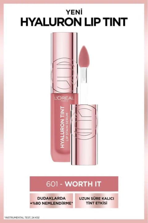 رژ گونه مایع لب لورآل پاریس Hyaluron Lip Tint - 601 Worth It