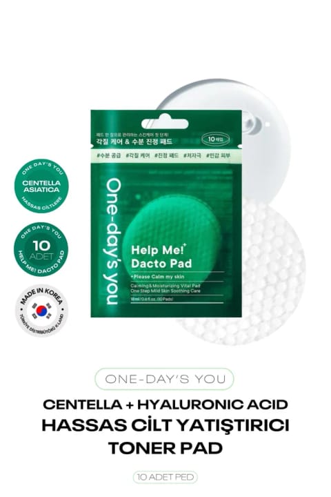 One Day's You تونر پد Centella و Hyaluronic Acid ۱۰ عددی