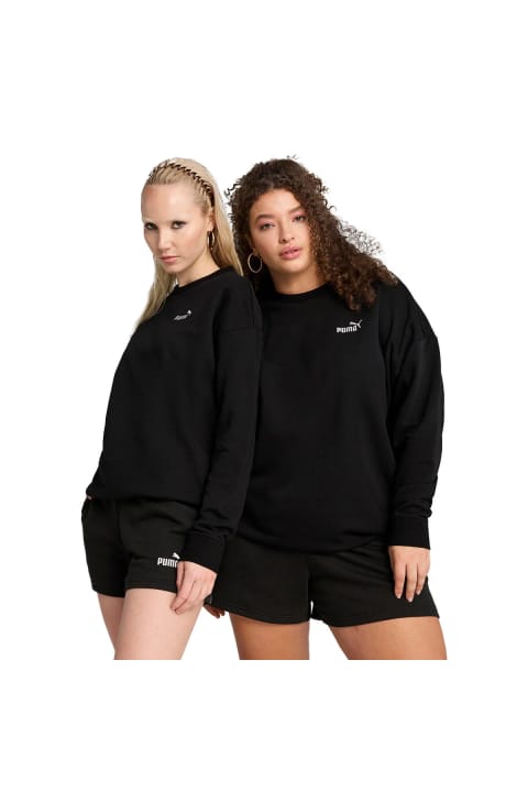 سویشرت زنانه Puma Ess No.1 Logo Relaxed Crew مشکی استایل روزمره 68497501